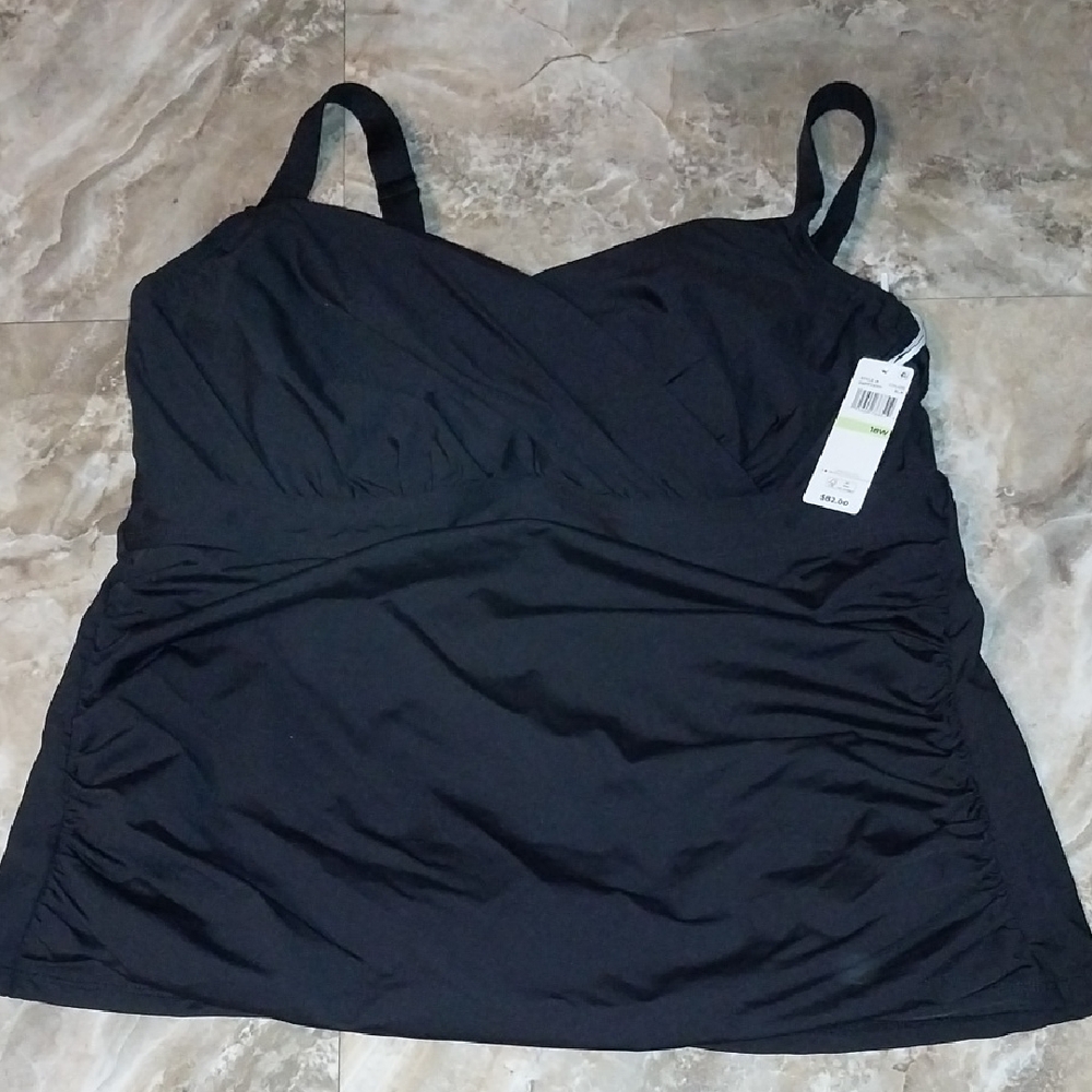 Anne Cole Black Tankini Top